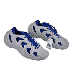 Men's Adidas AdiFOM Q Smoke Grey Royal Blue (HQ4333) Yeezy Like Shoes Size 10.5
